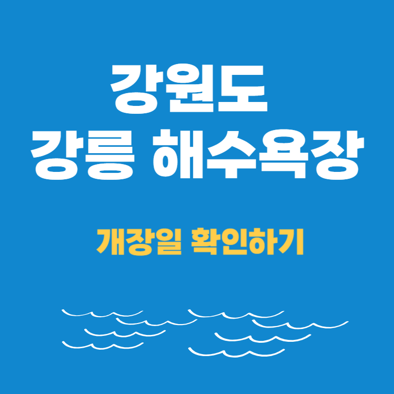 강릉 해수욕장 개장일