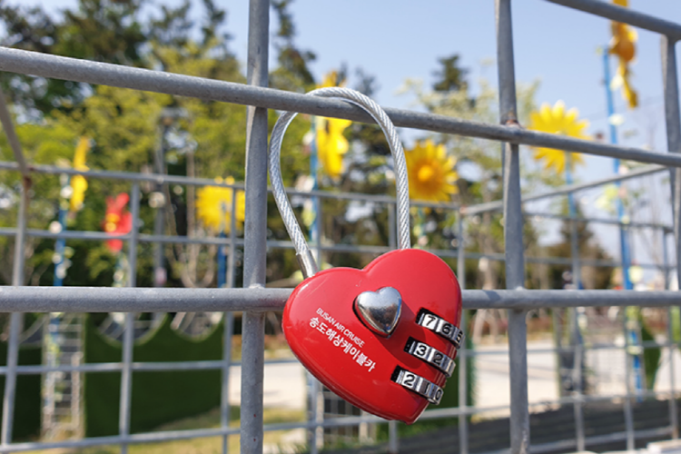 송도 케이블카 사랑의 자물쇠