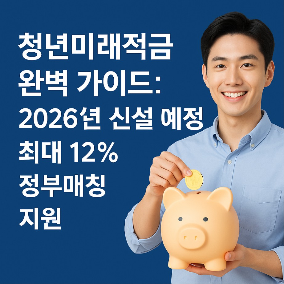 청년미래적금 완벽 가이드 : 2026년 신설 예정, 최대 12% 정부매칭 지원!