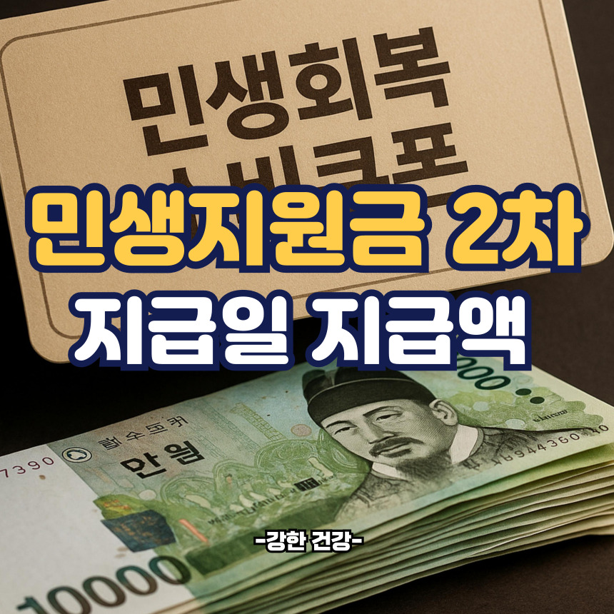 민생지원금 2차 지급일