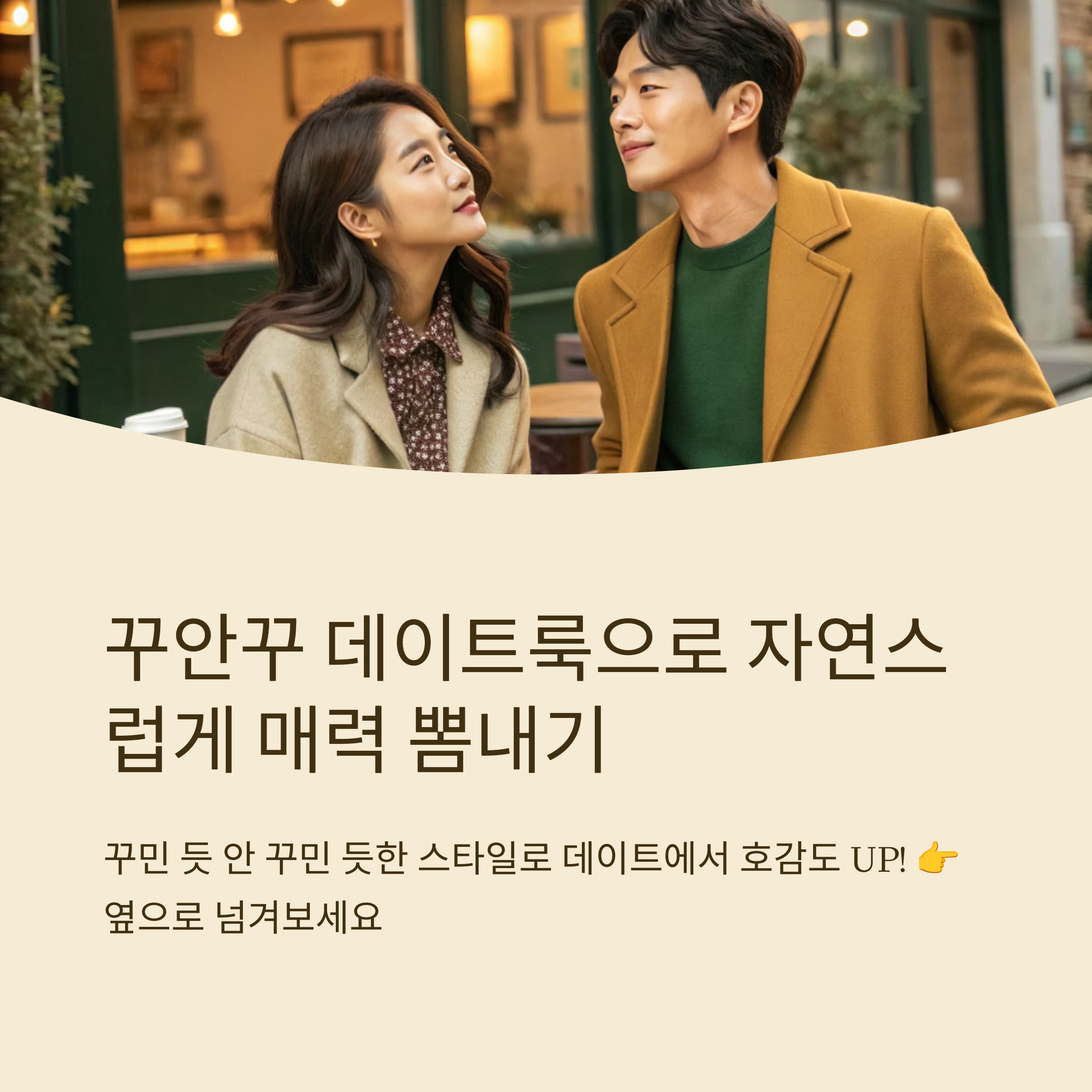 데이트 룩 꾸안꾸 스타일로 입는법