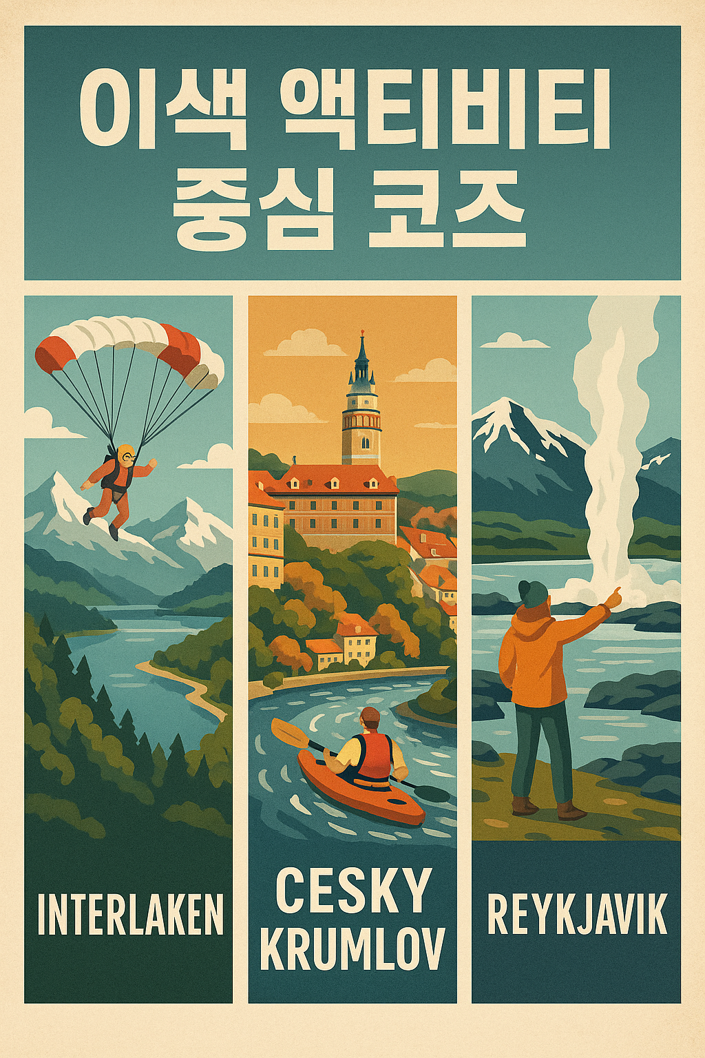 이색 액티비티 중심 코스 이미지