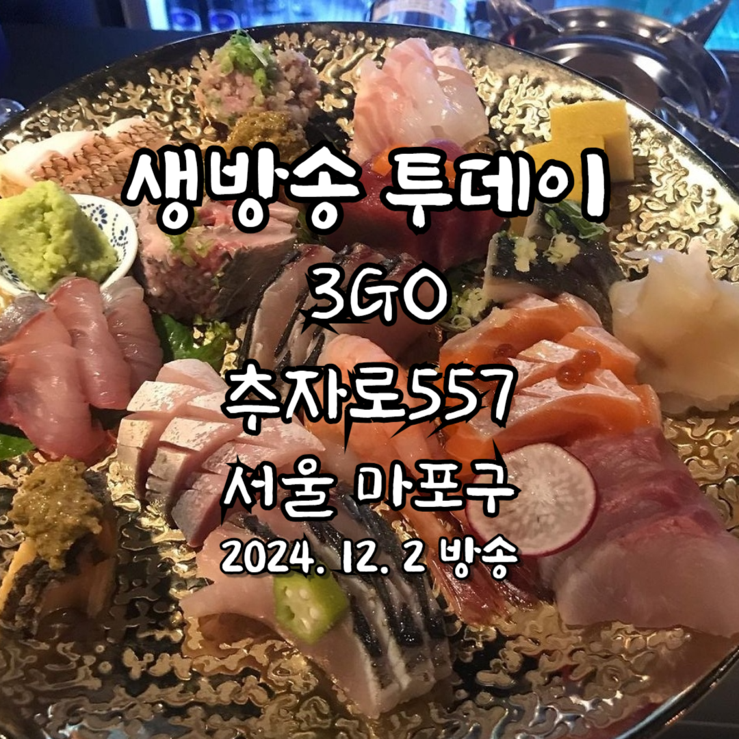 생방송 투데이 보고 먹고 즐기고 3GO 서울 여행 추자로557