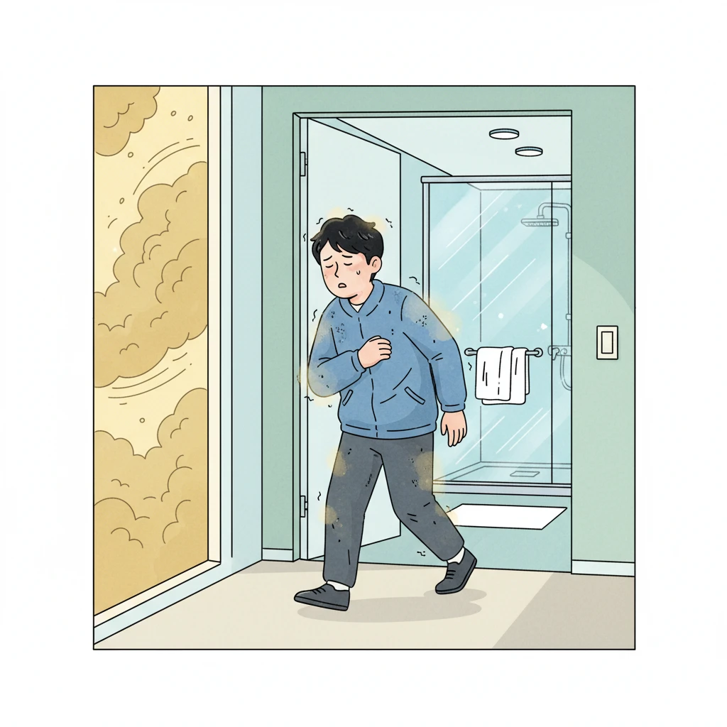 황사 미세먼지 세정법 및 외출 후 올..