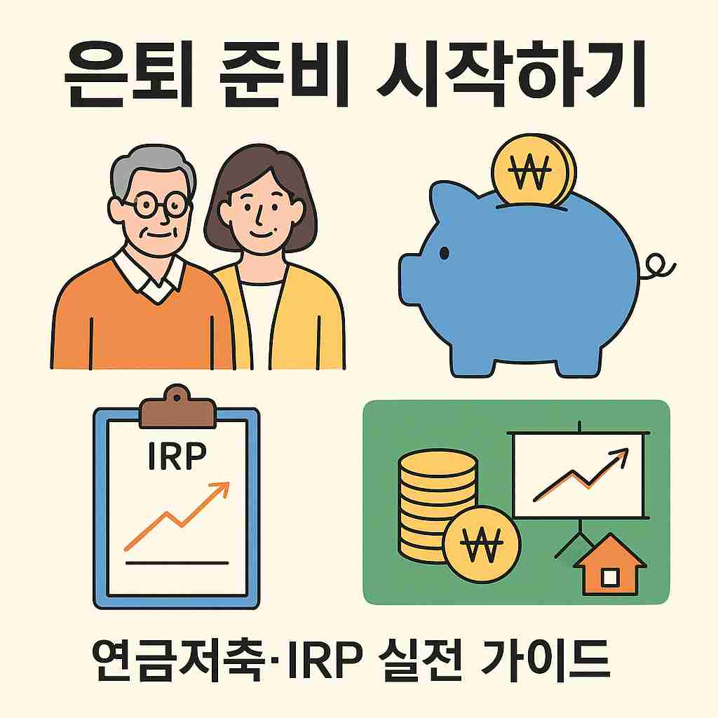 은퇴 준비 시작 : 연금저축, IRP 실전 활용 가이드