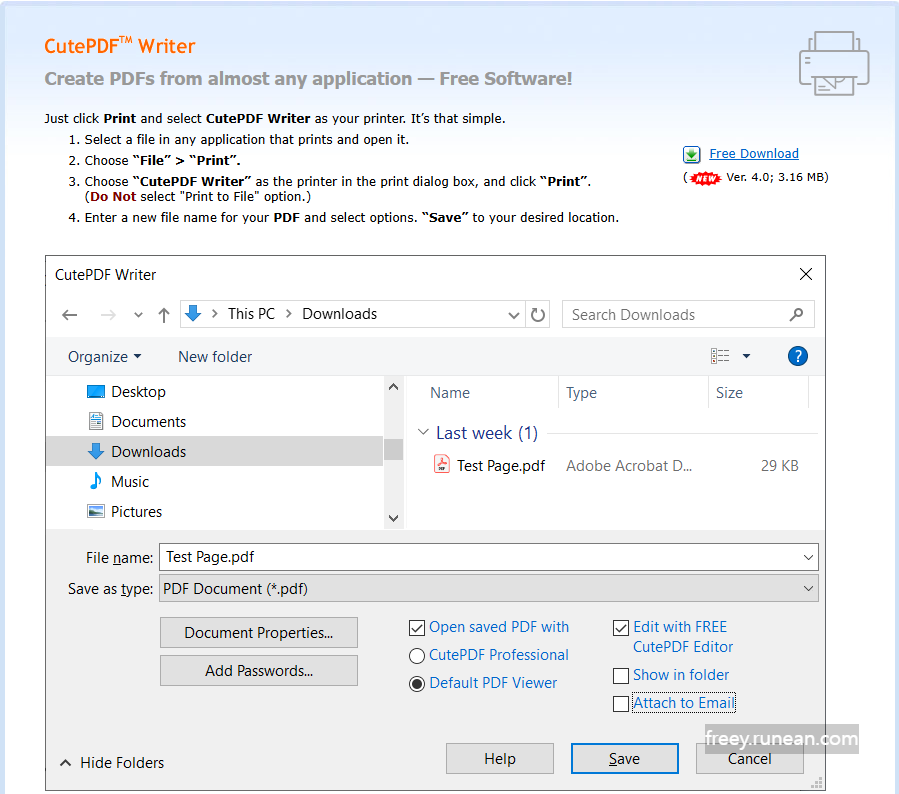큐트PDF 라이터(CutePDF Writer) 다운로드: 가상 프린터로 PDF 만들기!