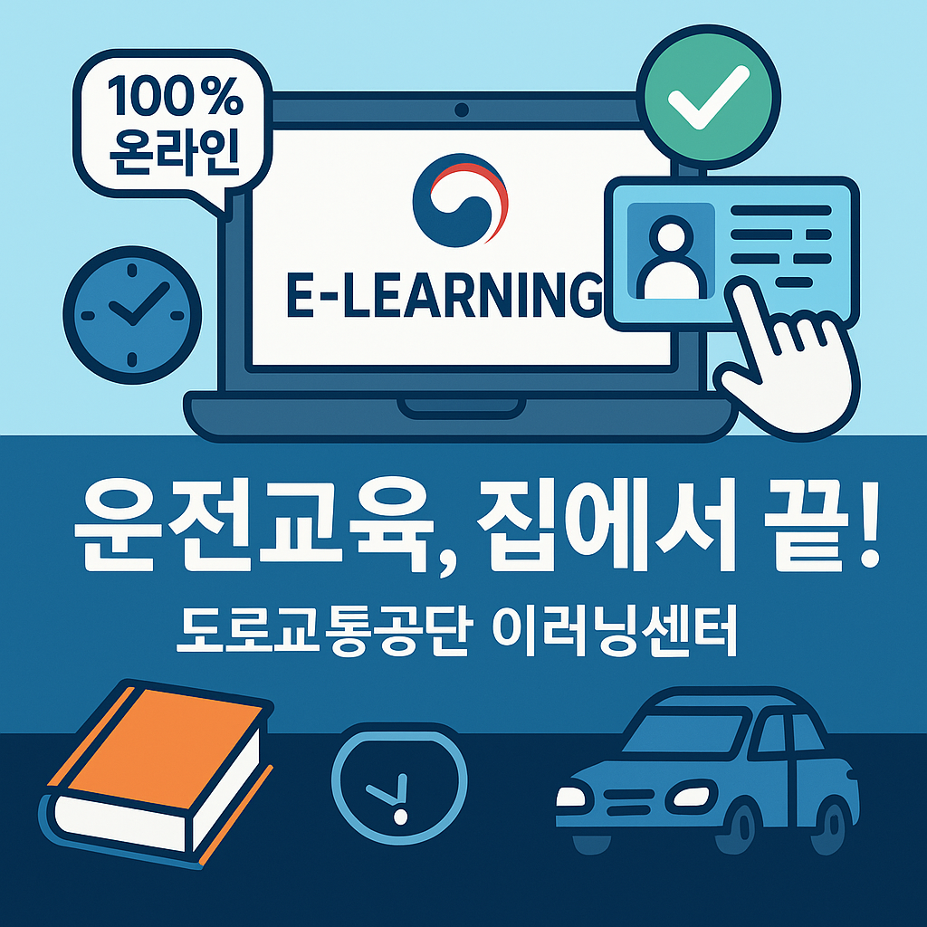 2025년 도로교통공단 이러닝센터 이용 방법 총정리