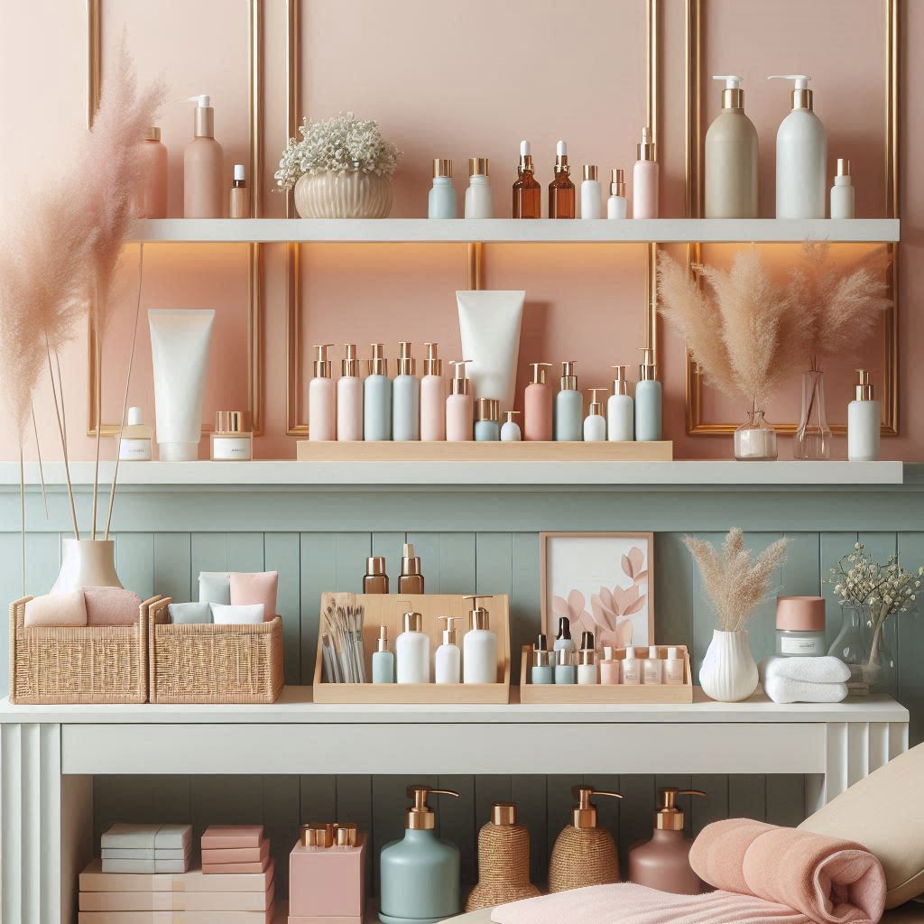 피부,체형관리 샵 배경