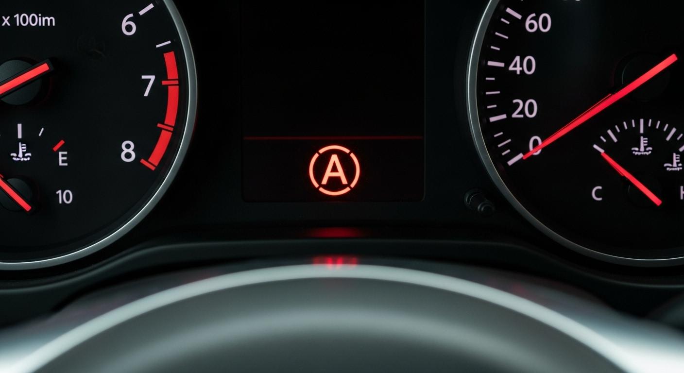 자동차 경고등 A