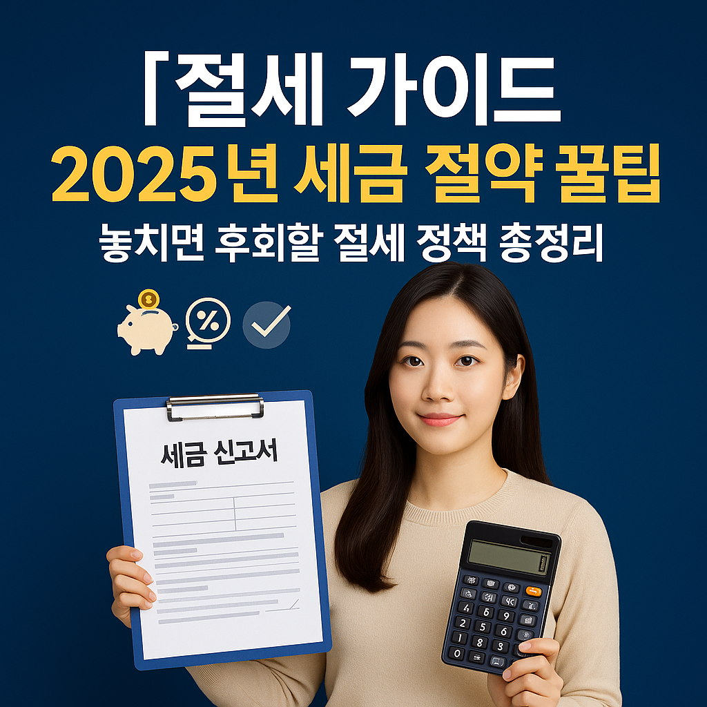 [절세 가이드] 2025년 세금 절약 꿀팁 ｜ 놓치면 후회할 절세 정책 총정리