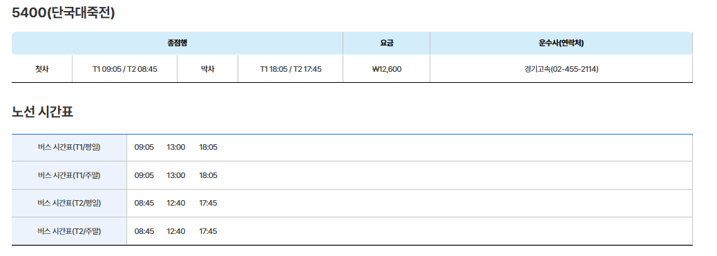 5400번 버스