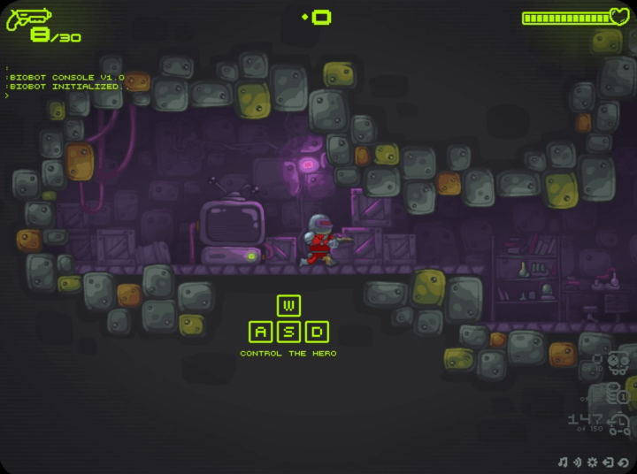 좀보트론-플래시게임-시작-화면