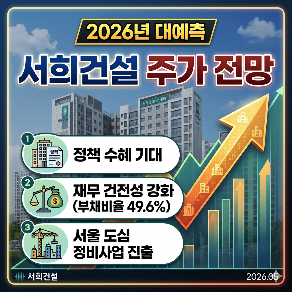 서희건설 주가 전망
