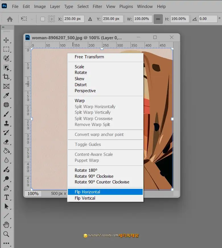 포토샵_이미지_좌우반전시키기_7