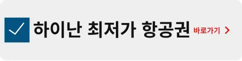 하이난 최저가 항공권