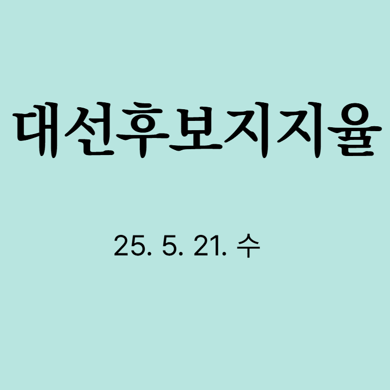대선후보지지율