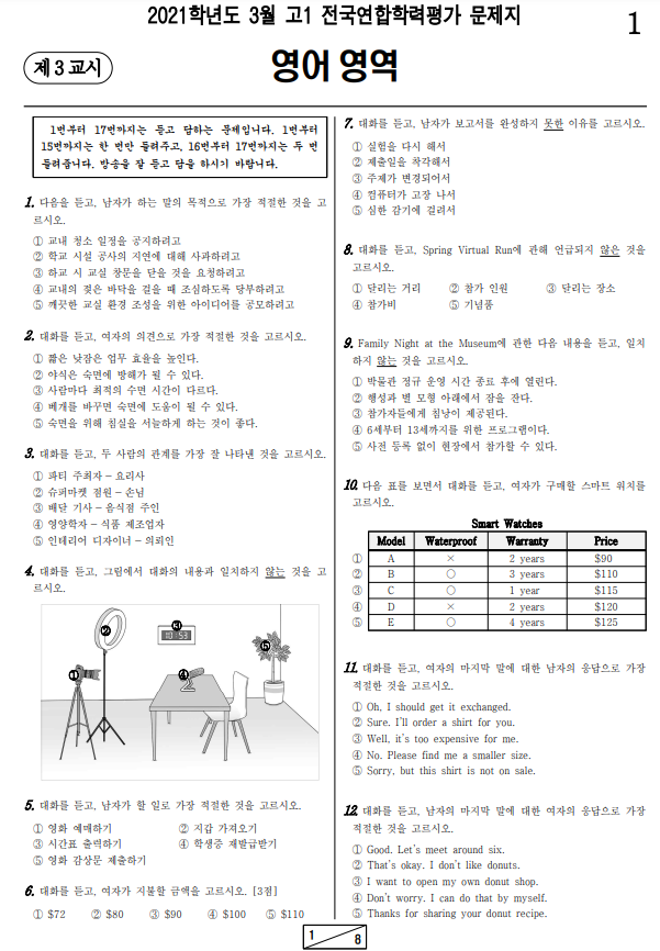 2021년-3월-고1-영어-모의고사-기출문제