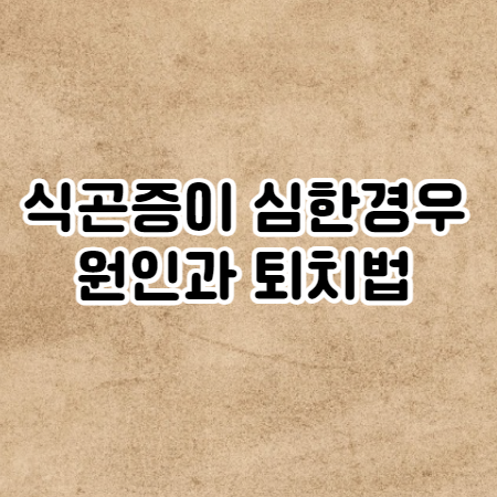 식곤증이 심한경우 원인과 식곤증 퇴치법