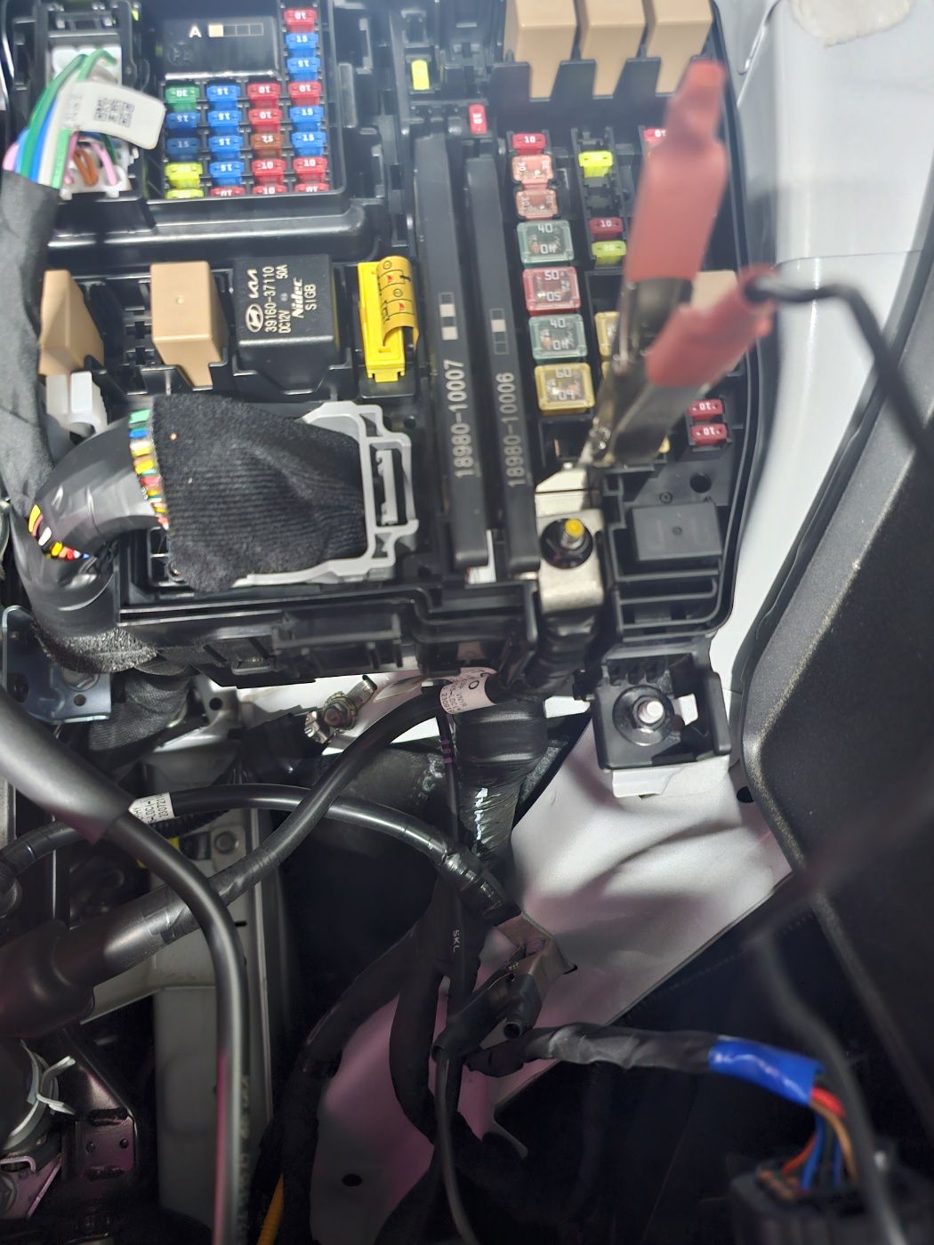 리페어 키트로 타이어 공기 넣기