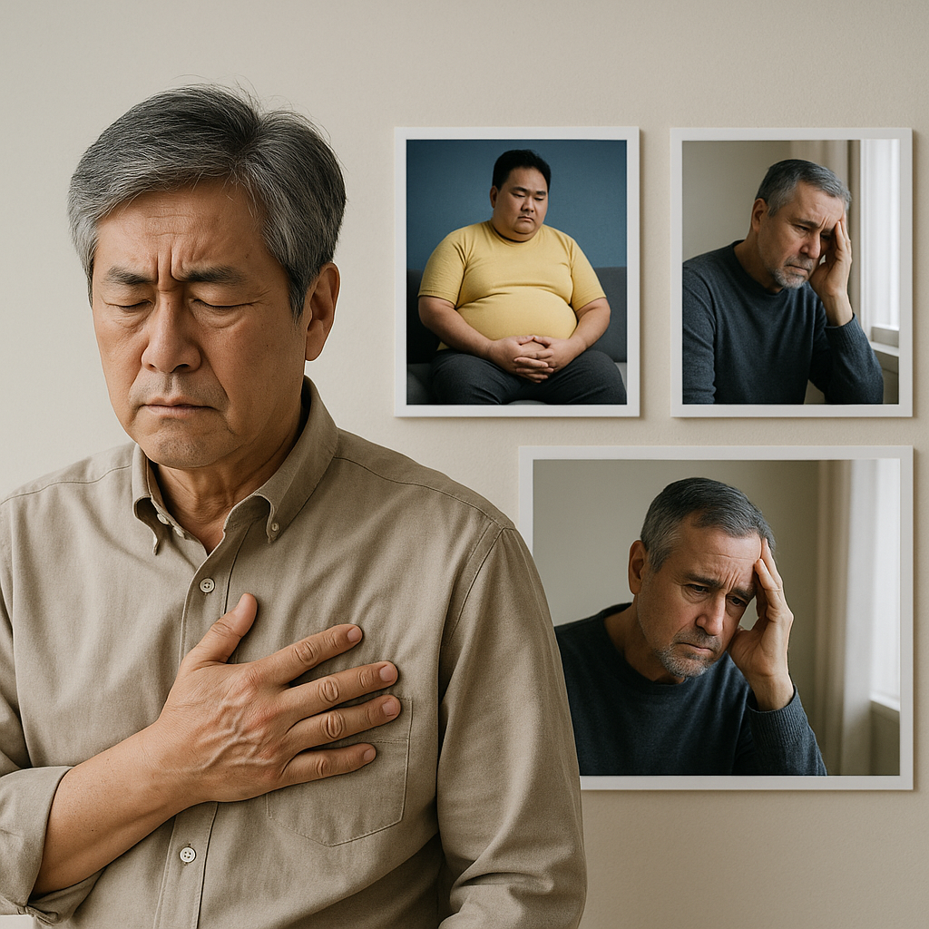 중년 건강 이슈 리포트 (심뇌혈관, 비만, 정신건강)