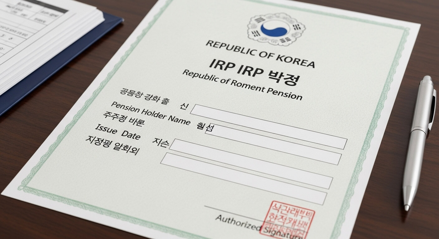 IRP 퇴직연금 수령방법