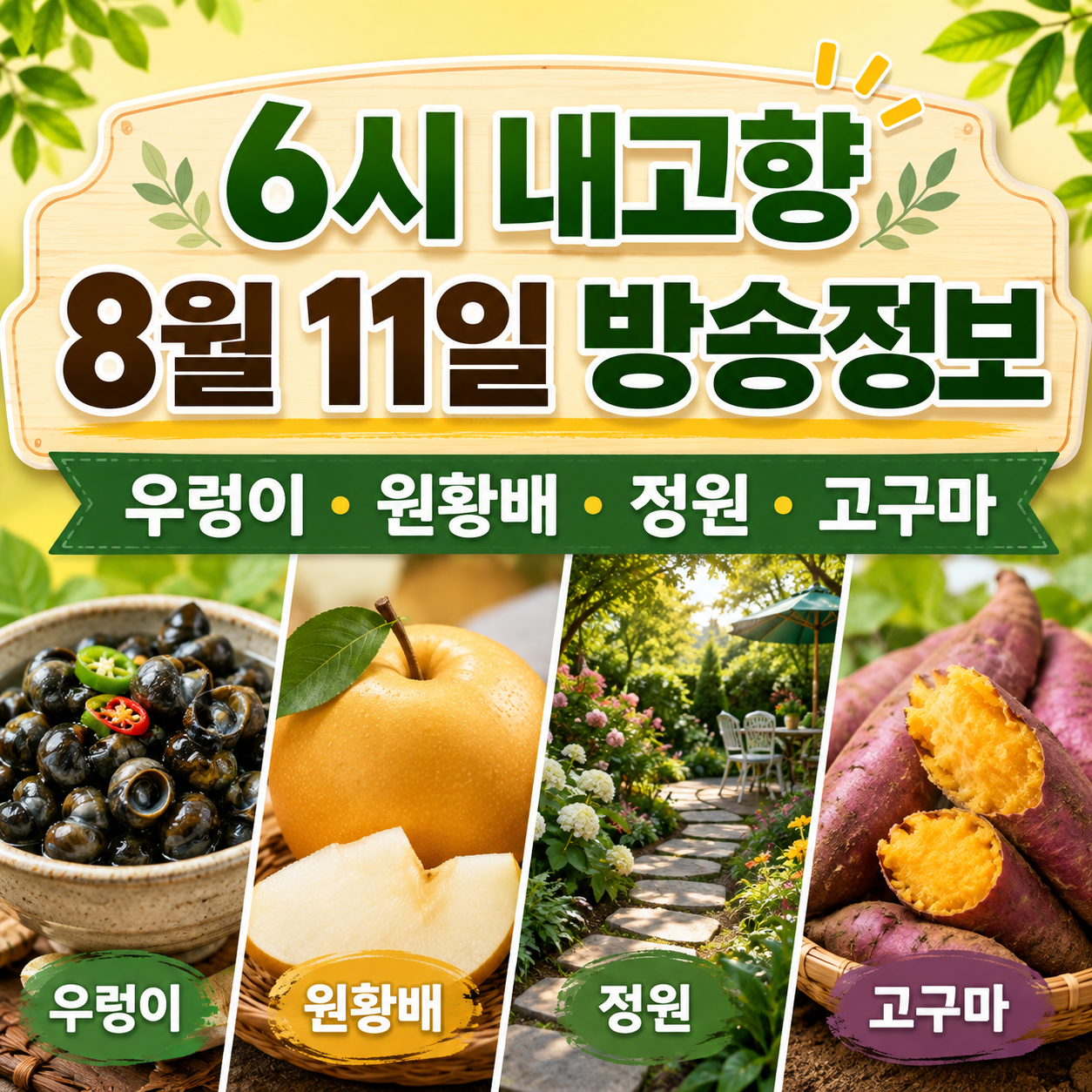 6시 내고향 8월 11일