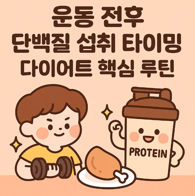 운동 전후 단백질 섭취 타이밍, 다이어트 핵심 루틴