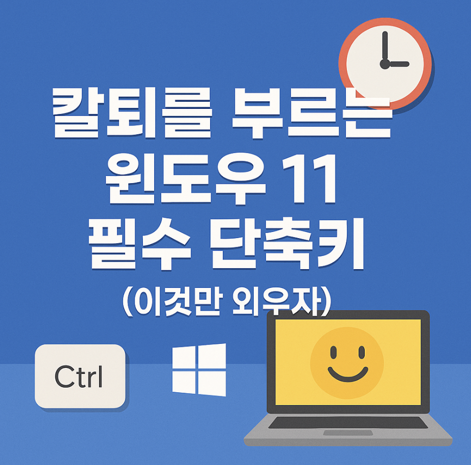 칼퇴를 부르는 윈도우 11 필수 단축키 (이것만 외우자)