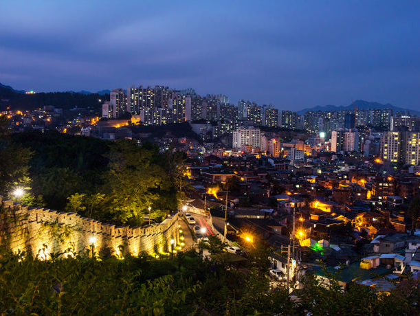 낙산공원 성곽길 야경