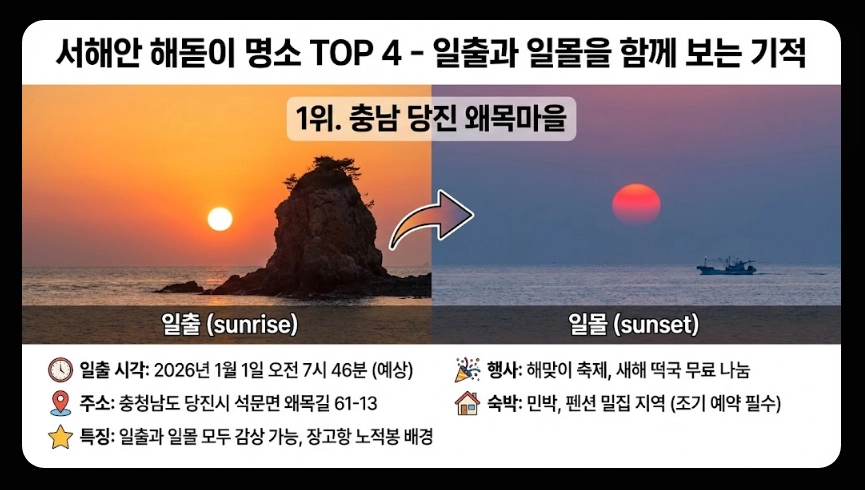 2026년 해돋이 명소 순위 TOP10