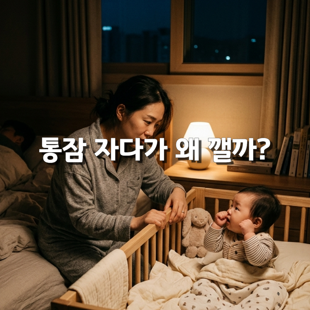 아기가 새벽마다 깨요! 월령별 원인과 다시 재우는 방법