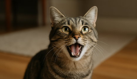 울고 있는 고양이