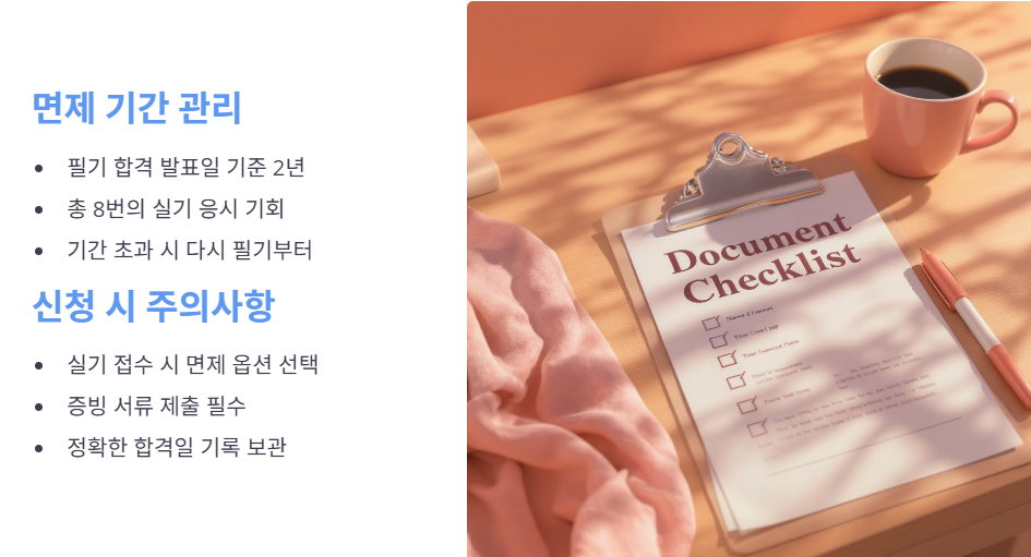 필기 시험 면제 조건 완벽 정리