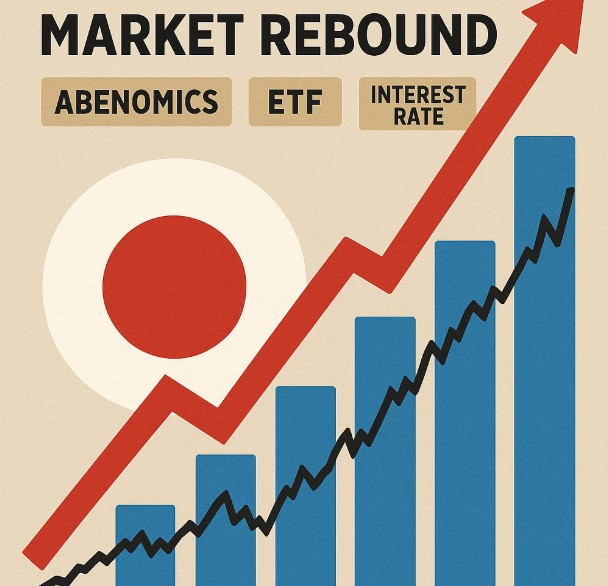 일본 주식시장 재도약 (아베노믹스, ETF, 금리) 관련 그림