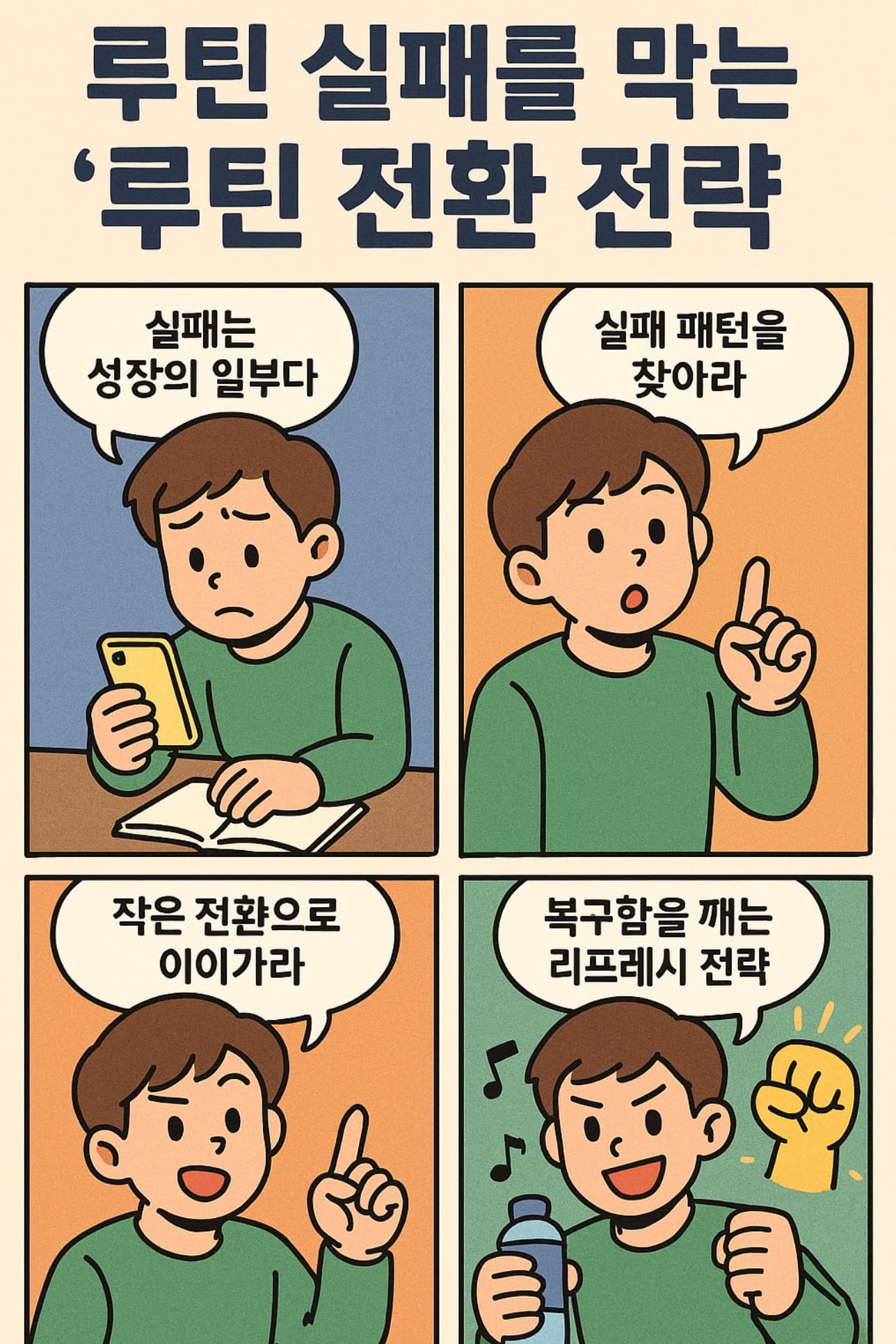 루틴 실패를 막는 '루틴 전환 전략'