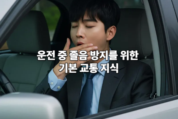 운전 중 졸음 방지를 위한 기본 교통 지식