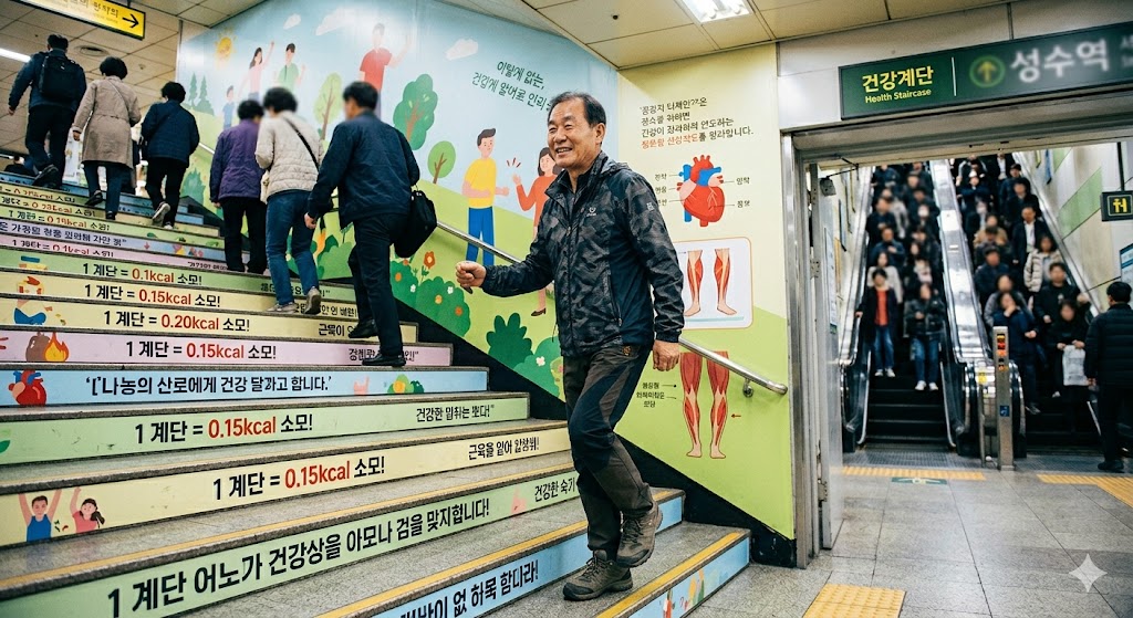 계단오르기