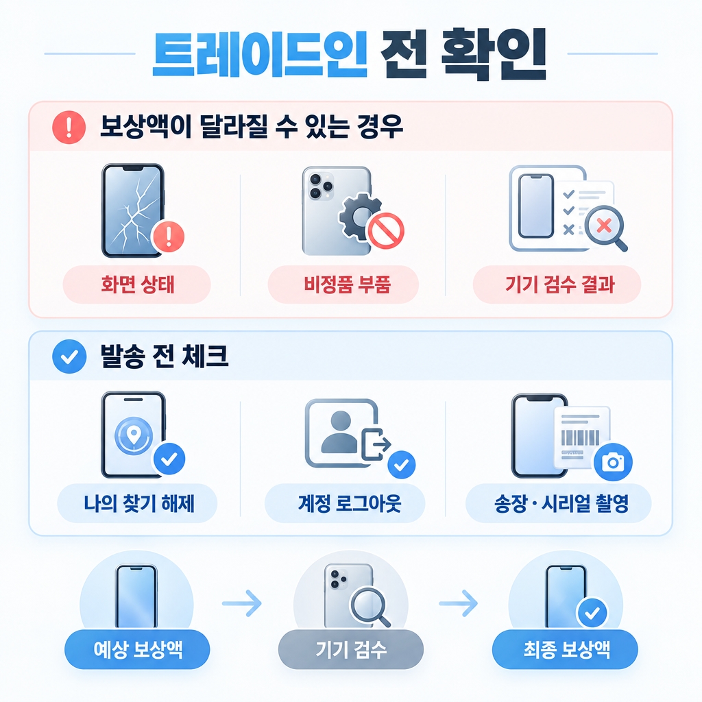 트레이드인 보상에서 깎이는 이유
