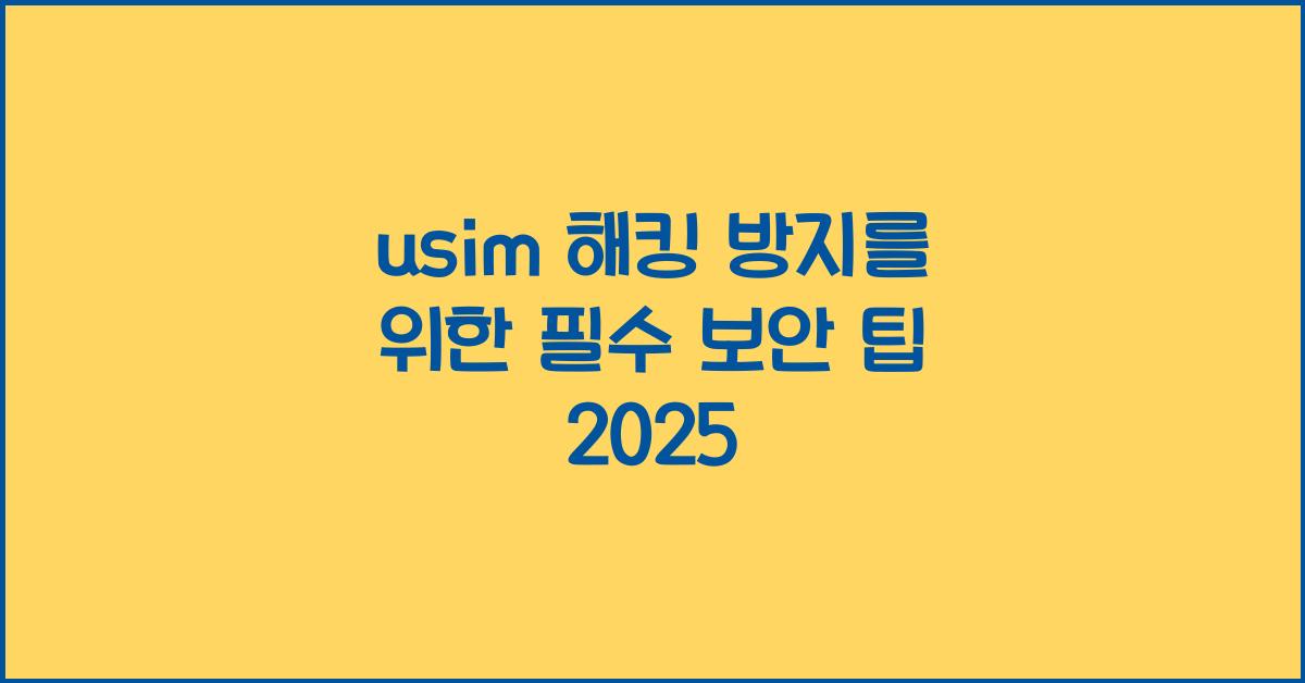 usim 해킹 방지