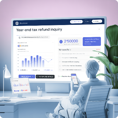 연말정산 환급금 조회 이미지