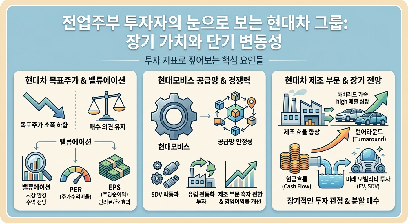현대차 (목표주가, 현대모비스, 턴어라운드)