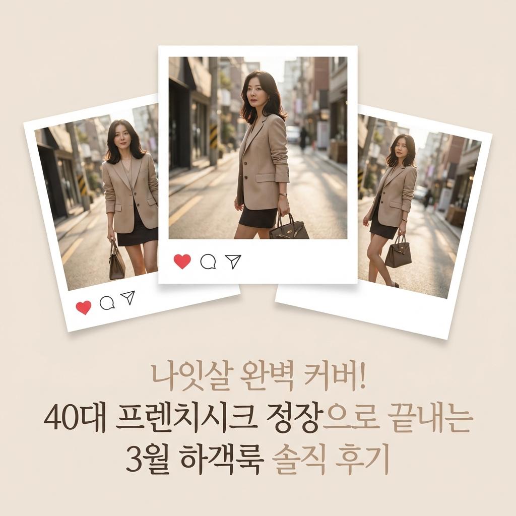40대 프렌치시크 정장 하객룩 뱃살 커버 솔직 후기 장단점 비교 비용 공개 3월 모임룩 해결