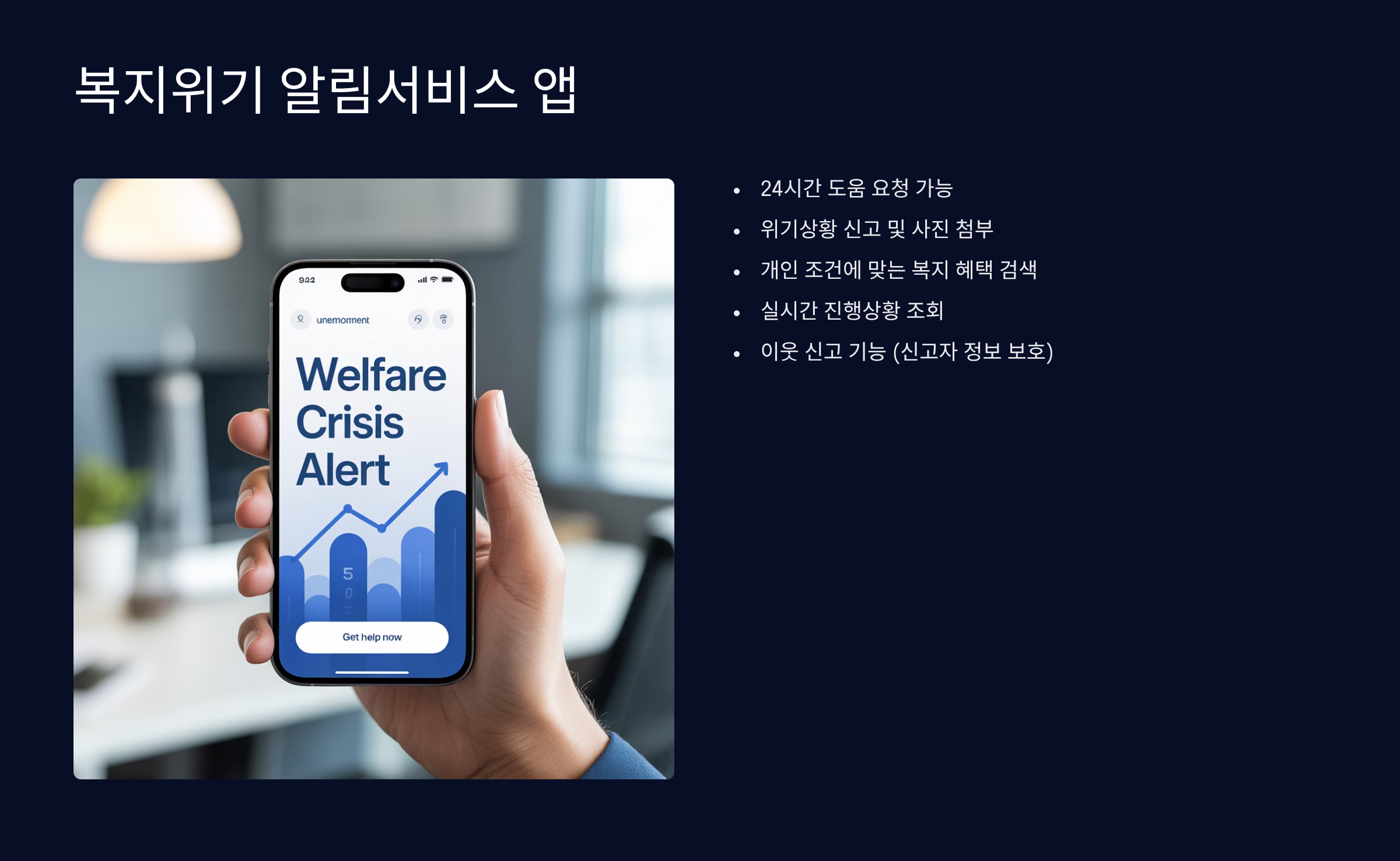 복지위기 알림서비스 앱 이용법