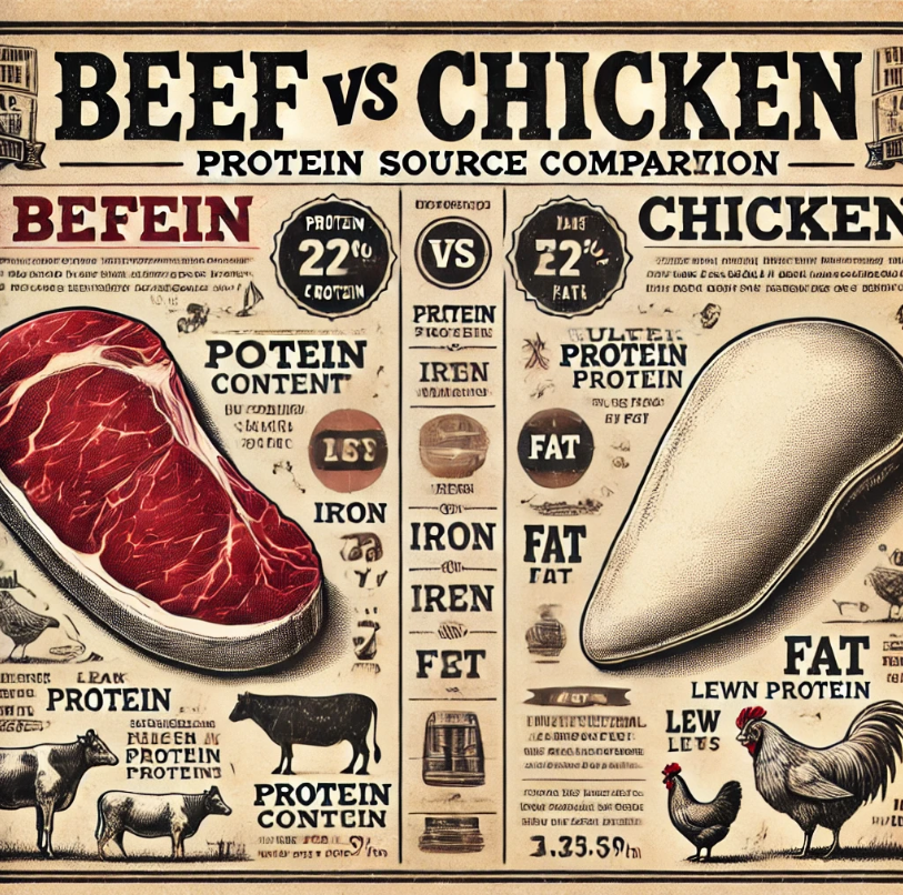 소고기 vs 닭고기 에 대한 이미지