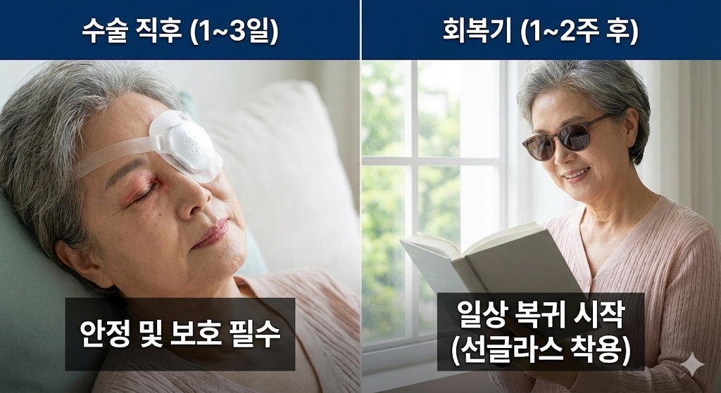 백내장 수술 회복과정