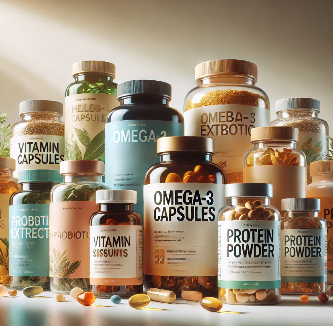 오메가3 등 건강기능식품 사진