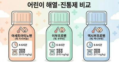 아이 열날 때 해열제 총정리 어린이 타이레놀·이부프로펜 복용법과 주의사항
