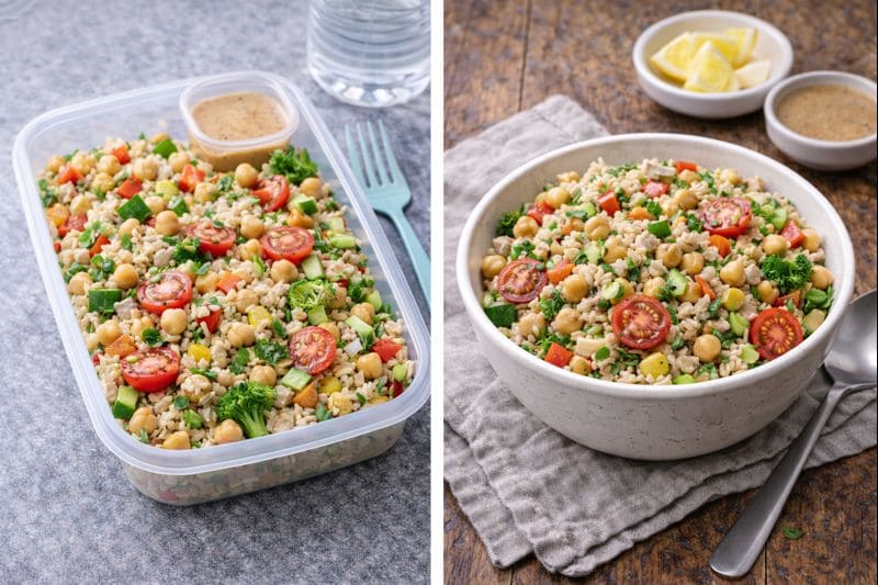 병아리콩 현미 도시락