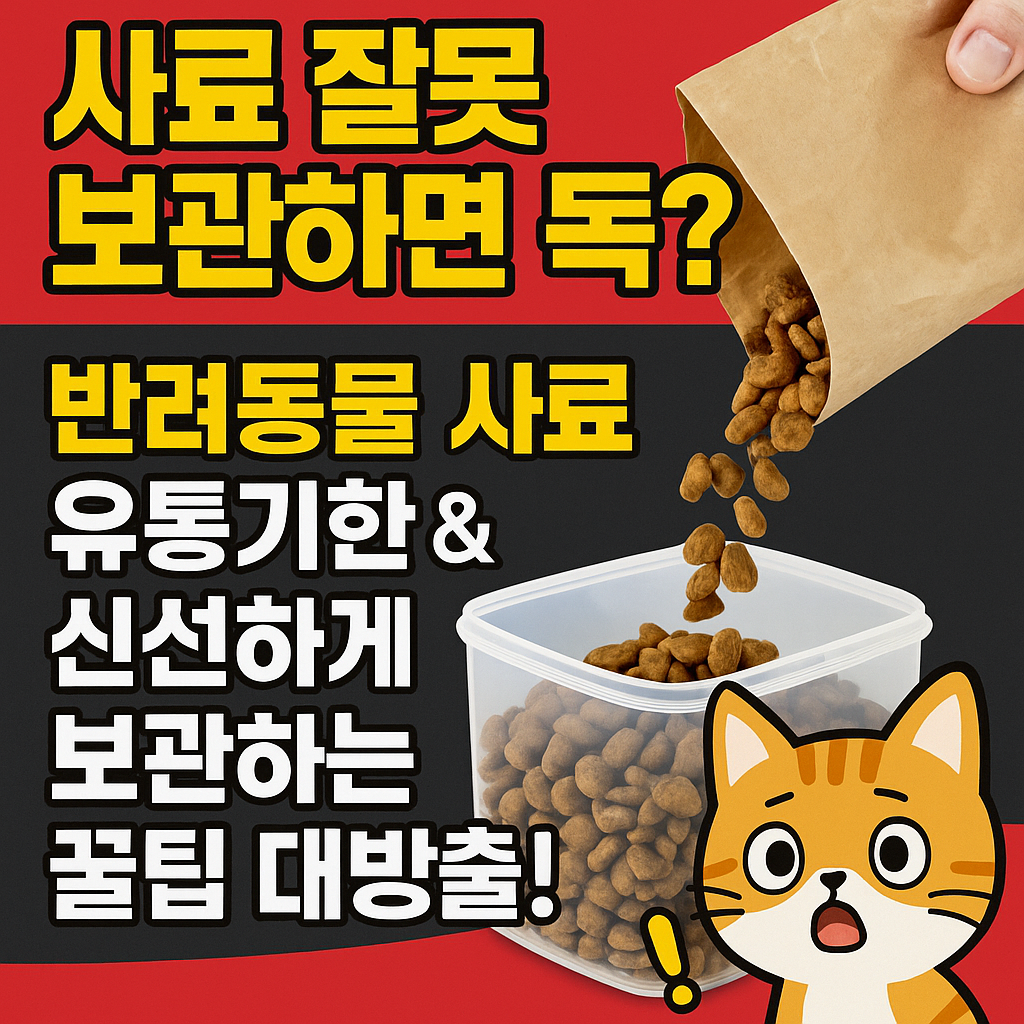 반려동물 사료 유통기한