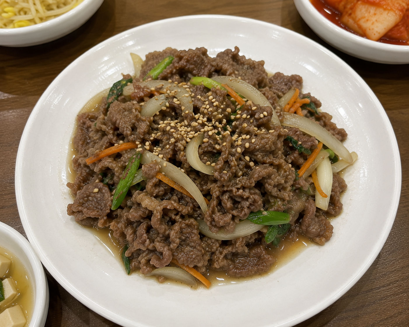 국물 자작한 소불고기